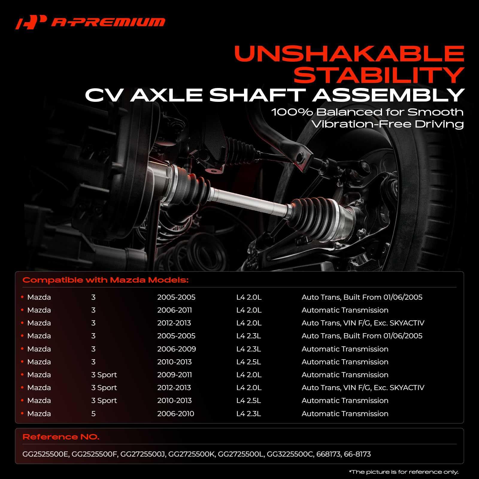 A-Premium close-up of spline teeth ensuring correct fitment benefit