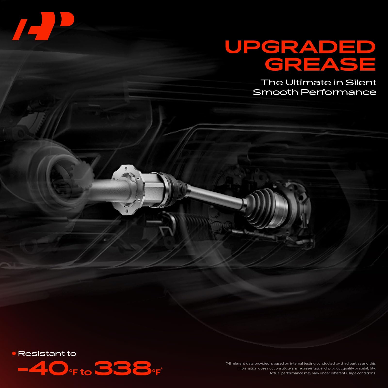 A-Premium axle compressed length shown against scale for precise measurement