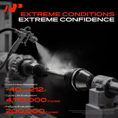 A-Premium axle input spline detail showing accurate splines for secure mating