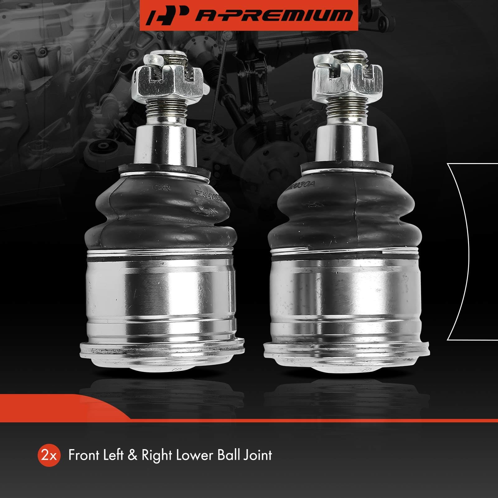 A-Premium forged-steel ball stud close-up highlighting strength and durability