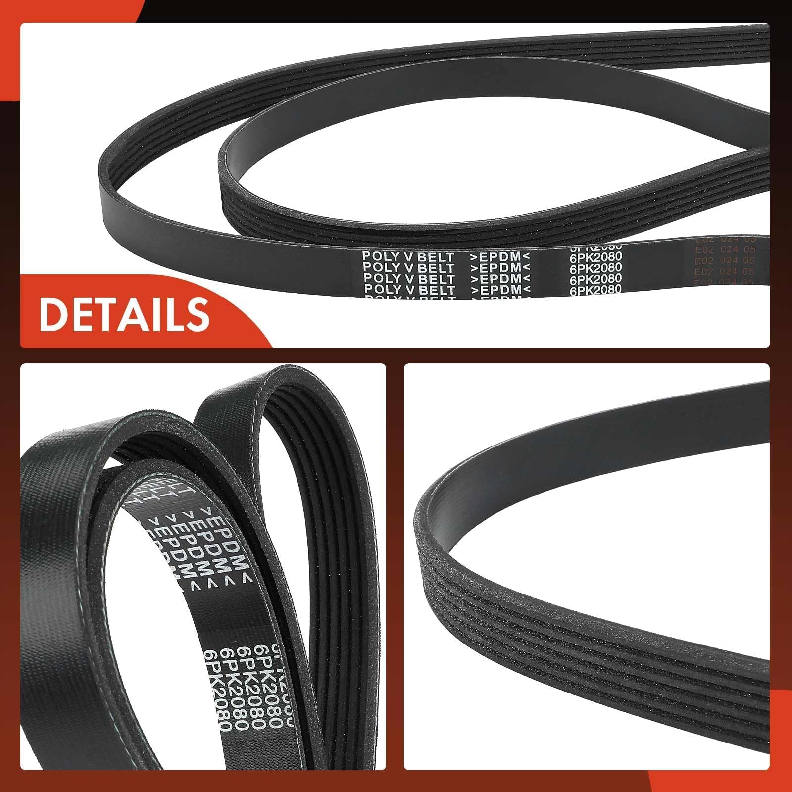 A-Premium belt staged in a garage on a workbench suggesting ready-for-install convenience
