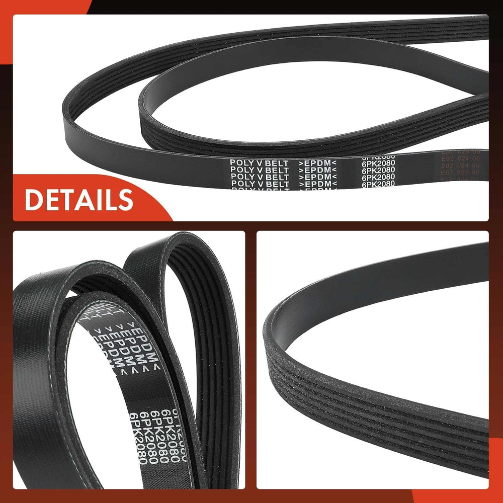 A-Premium belt staged in a garage on a workbench suggesting ready-for-install convenience