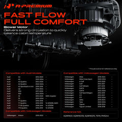 A-Premium side profile illustrating motor casing and mounting tabs for easy install
