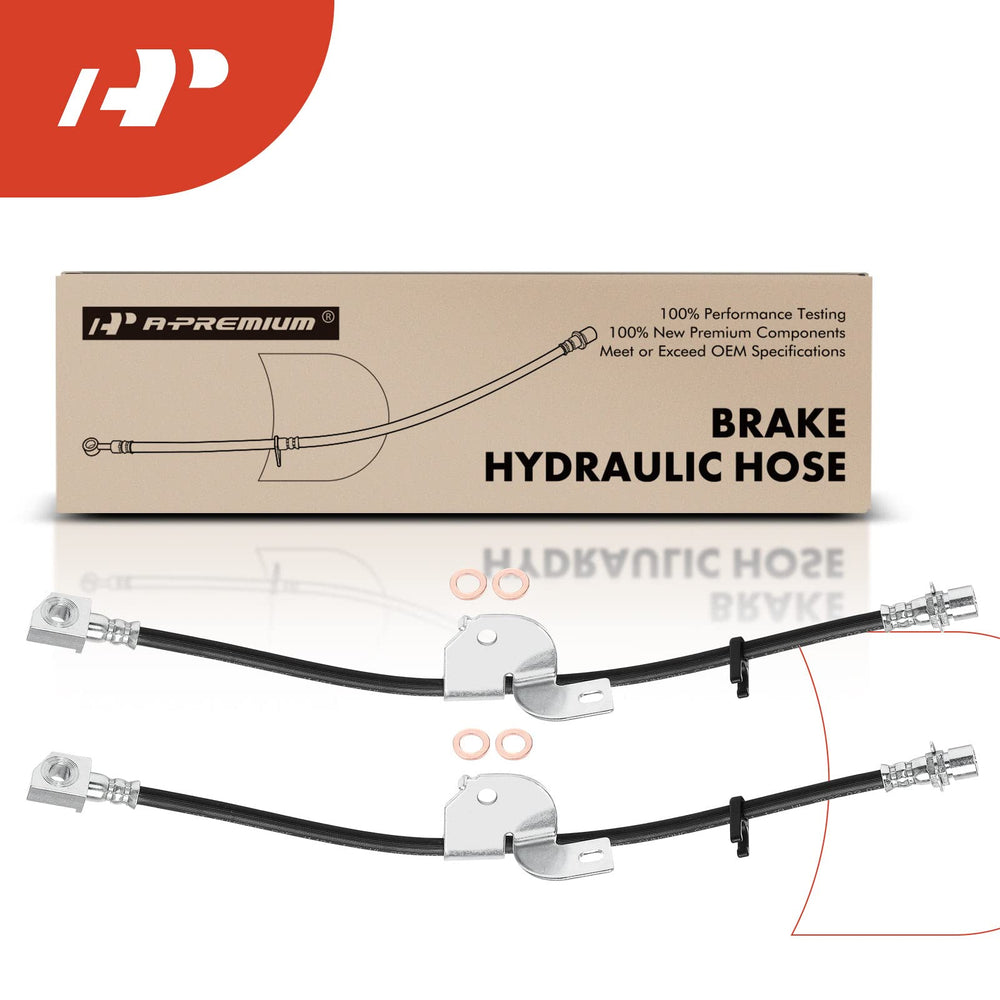 A-Premium brake hose in garage installation scene for professional reliability
