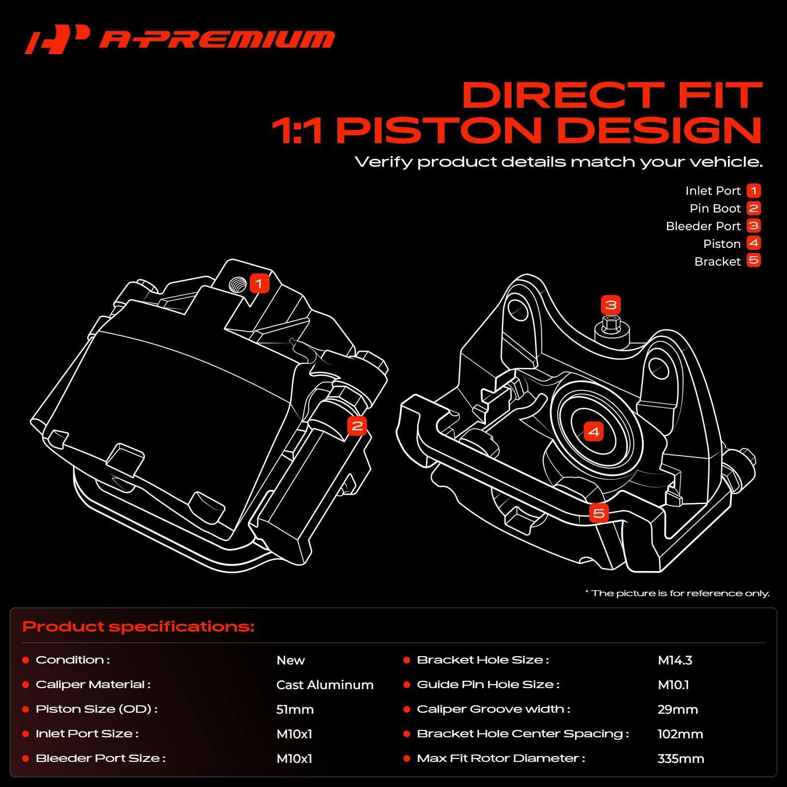 A-Premium close detail of bleeder and inlet ports for correct hose connection