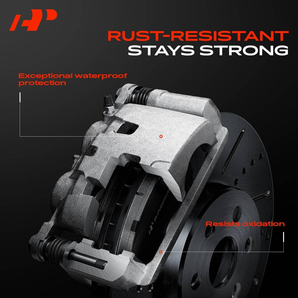 A-Premium caliper coated surface texture demonstrating corrosion resistance