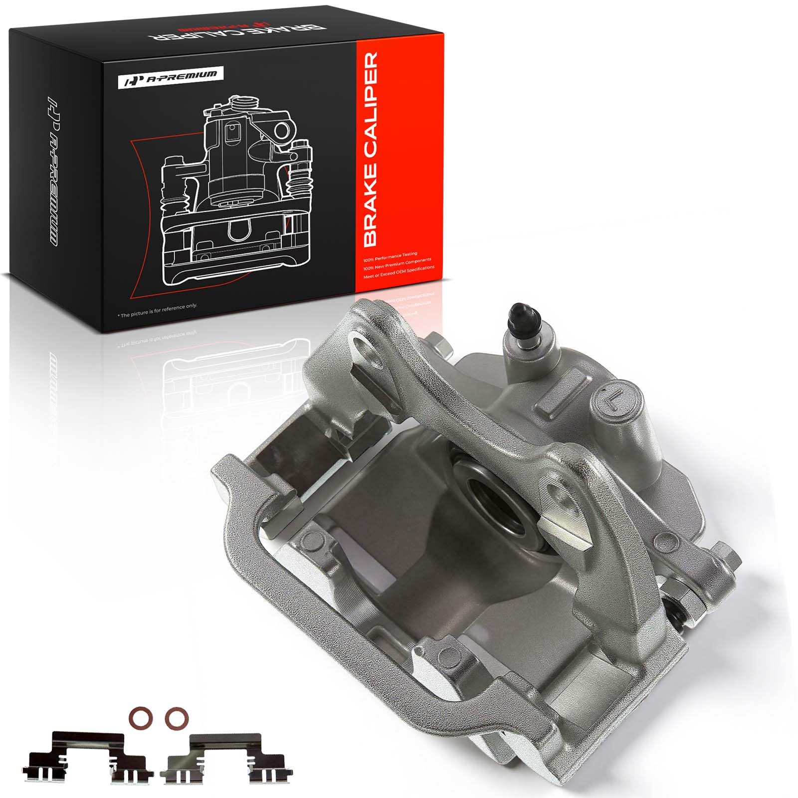 A-Premium caliper front view showing clean casting and fitment benefit