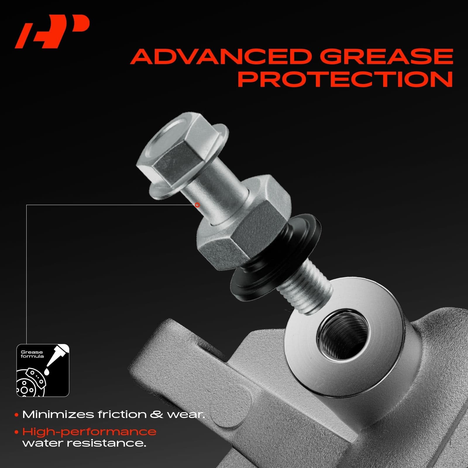 A-Premium caliper inlet and bleeder ports close-up for correct hose fit