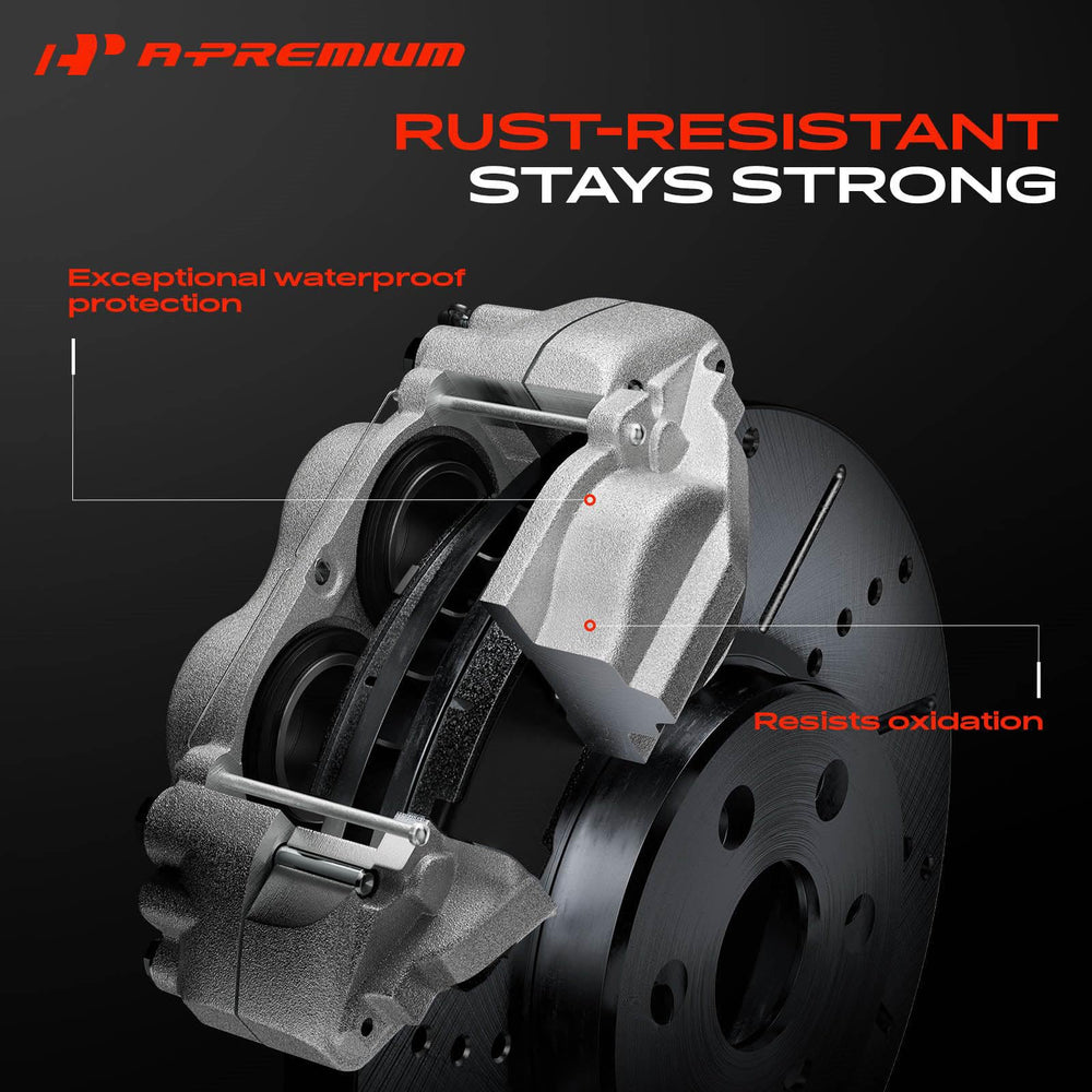 A-Premium caliper installation hardware included for easier replacement