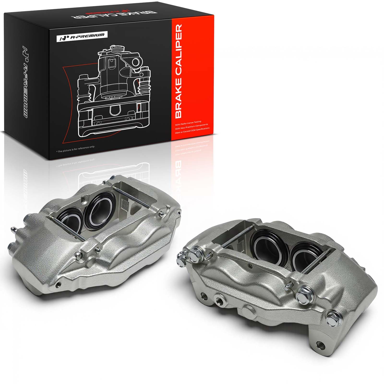 A-Premium caliper in a garage lifestyle shot showing practical use