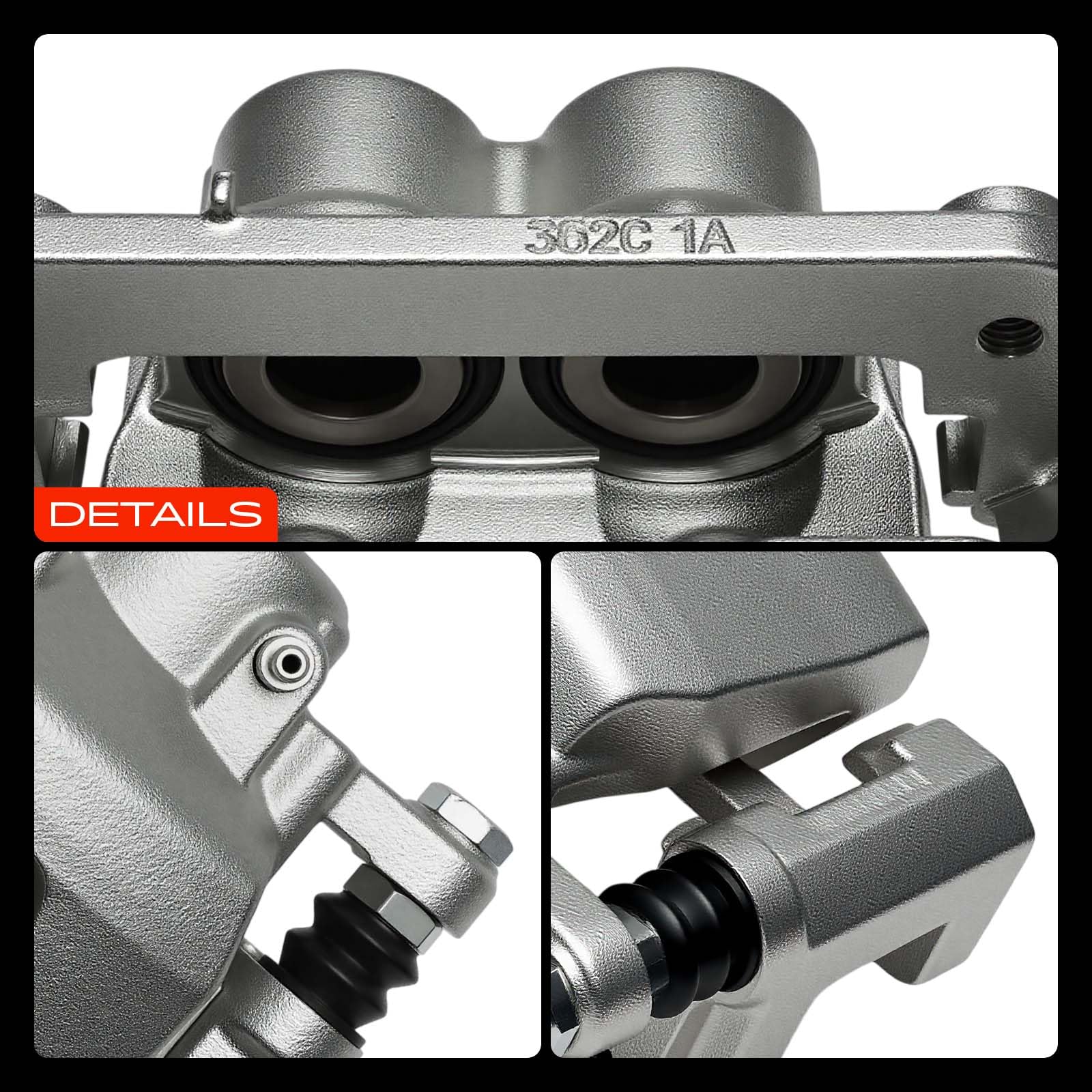 A-Premium caliper packaging and included brackets highlighting ready-to-install kit