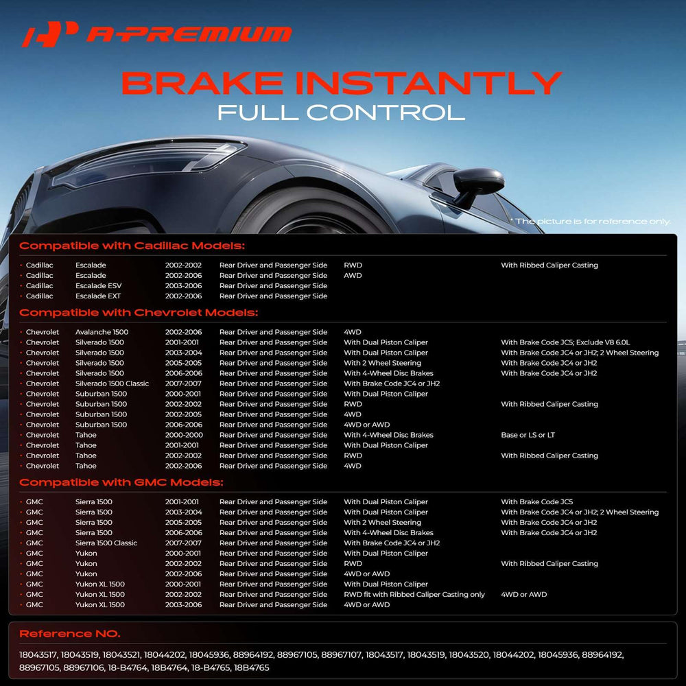 A-Premium caliper with bracket side profile illustrating mounting alignment benefits