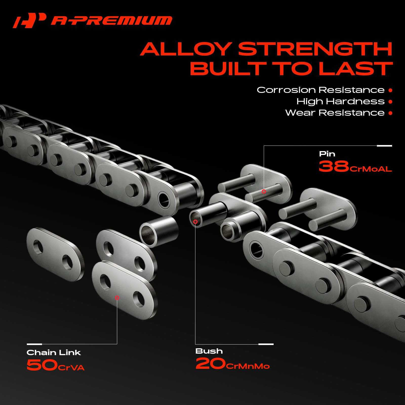 A-Premium cam sprocket angle view showing accurate tooth profile for correct timing