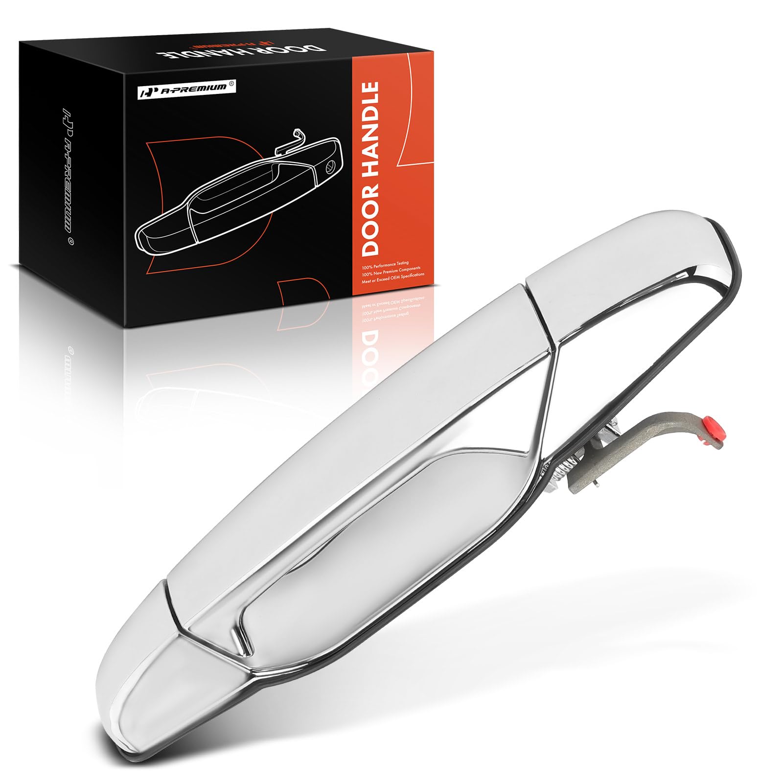 A-Premium chrome front right handle front view showing clean OEM style benefit