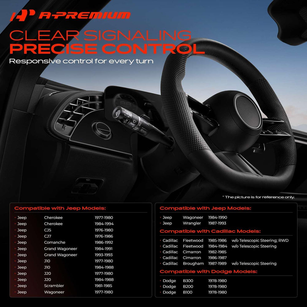 A-Premium close-up of switch markings and text matching original equipment look