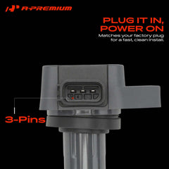 A-Premium coil and plug side-by-side illustrating the matched kit for straightforward replacement