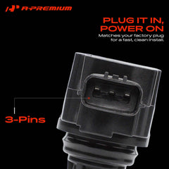 A-Premium coil and spark plug side-by-side showing matched replacement parts