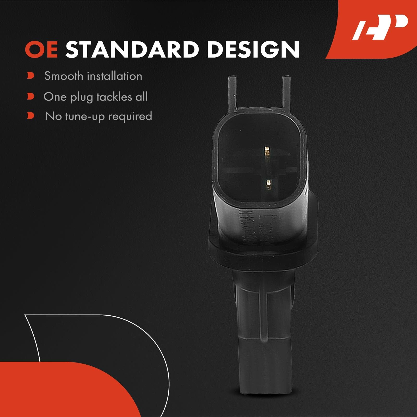 A-Premium new sensor beside old worn sensor showing clear replacement benefit