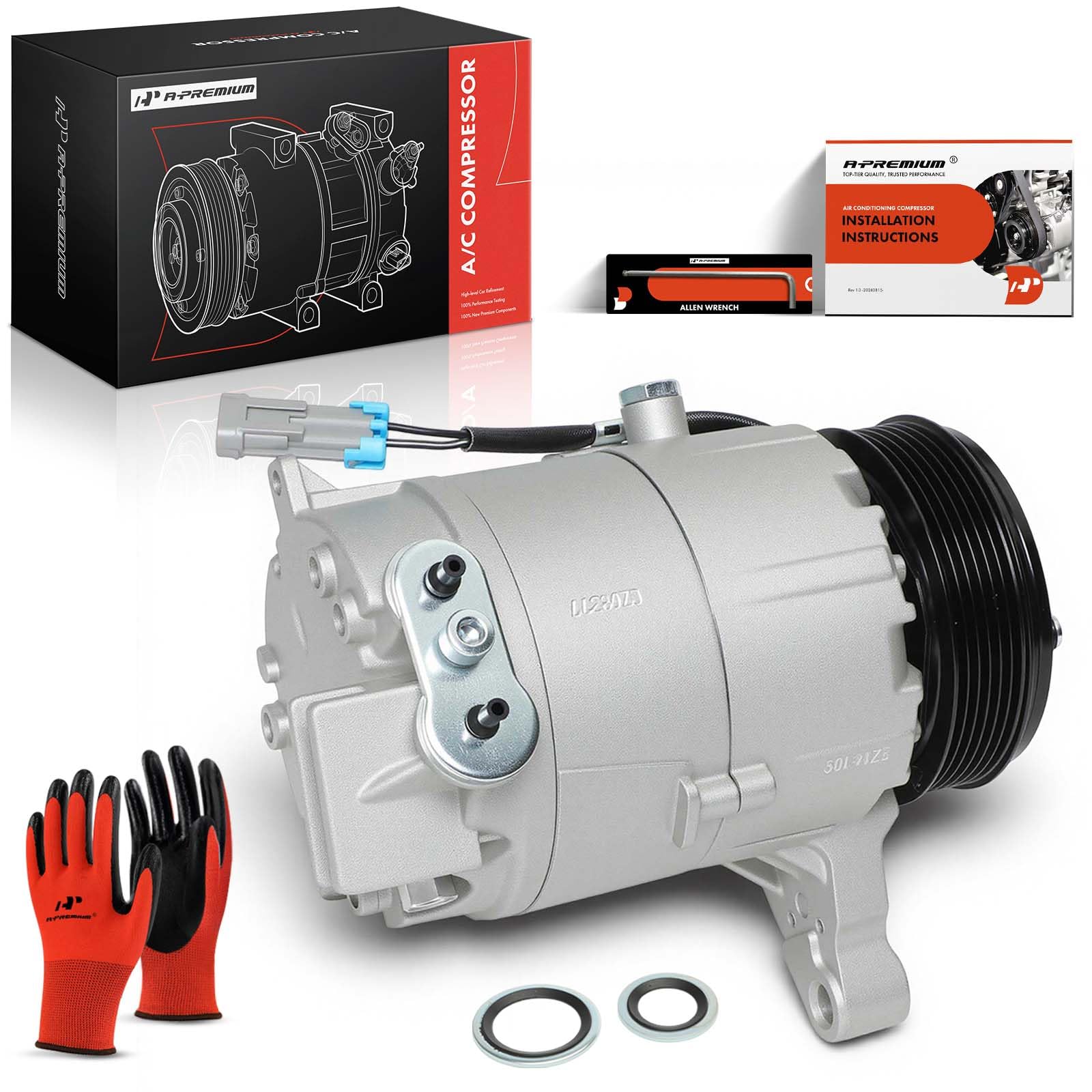 A-Premium compressor staged in garage setting showing pro-ready replacement advantage
