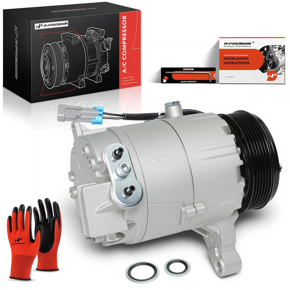 A-Premium compressor staged in garage setting showing pro-ready replacement advantage