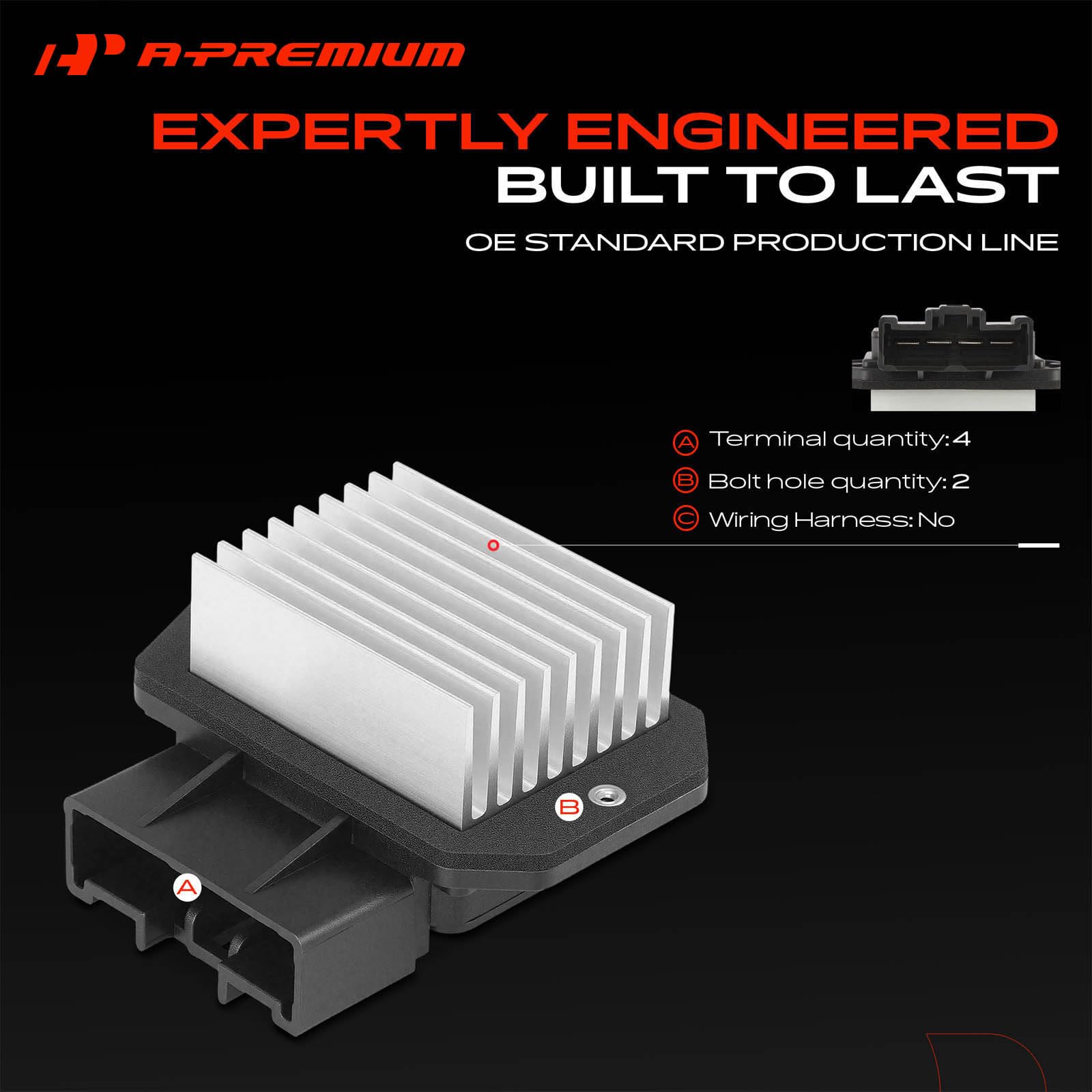 A-Premium connector detail showing female connector for plug-and-play benefit