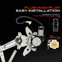 A-Premium two-pin connector detail ensuring plug-and-play compatibility for quick replacement