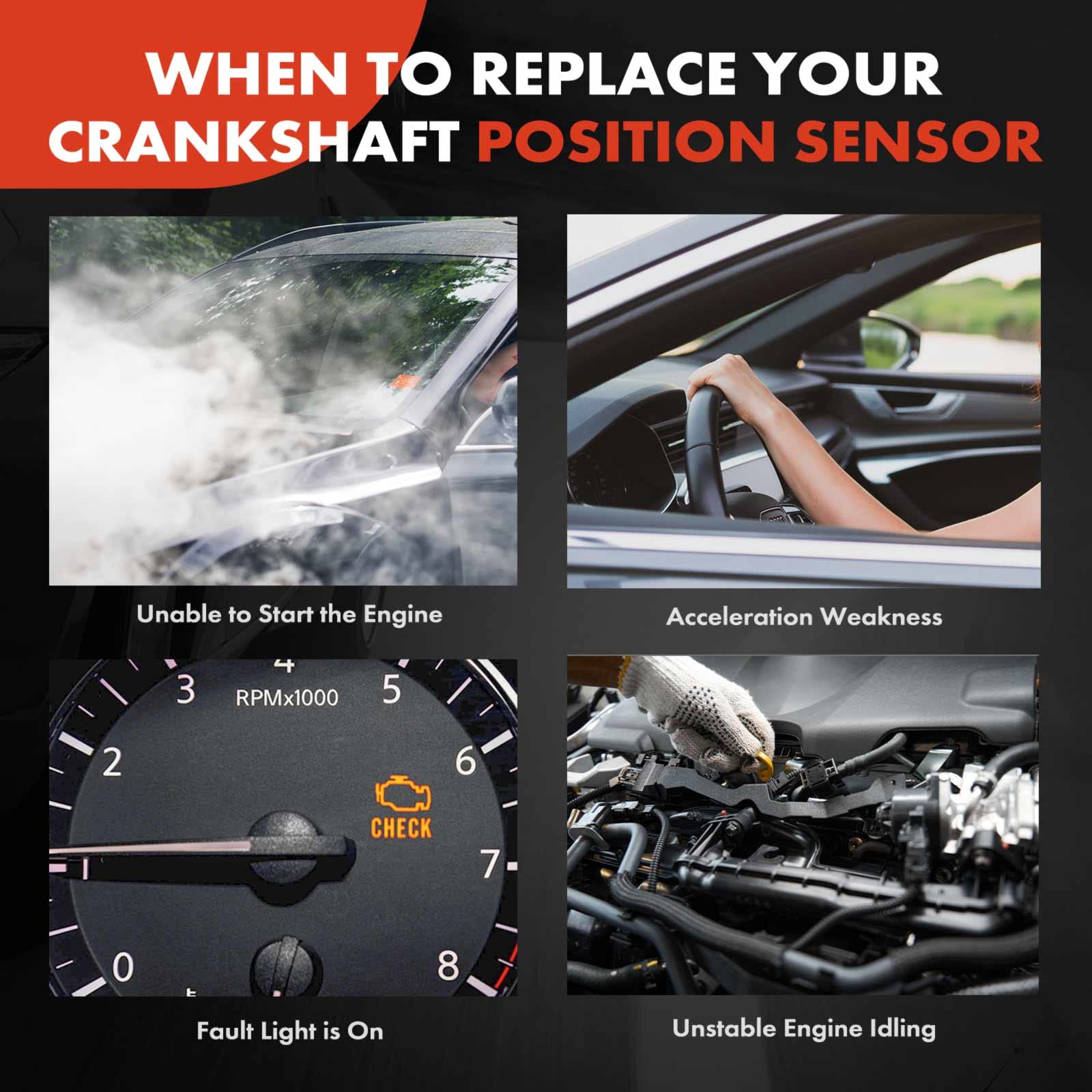 A-Premium sensor installed in engine bay illustrating straightforward swap advantage