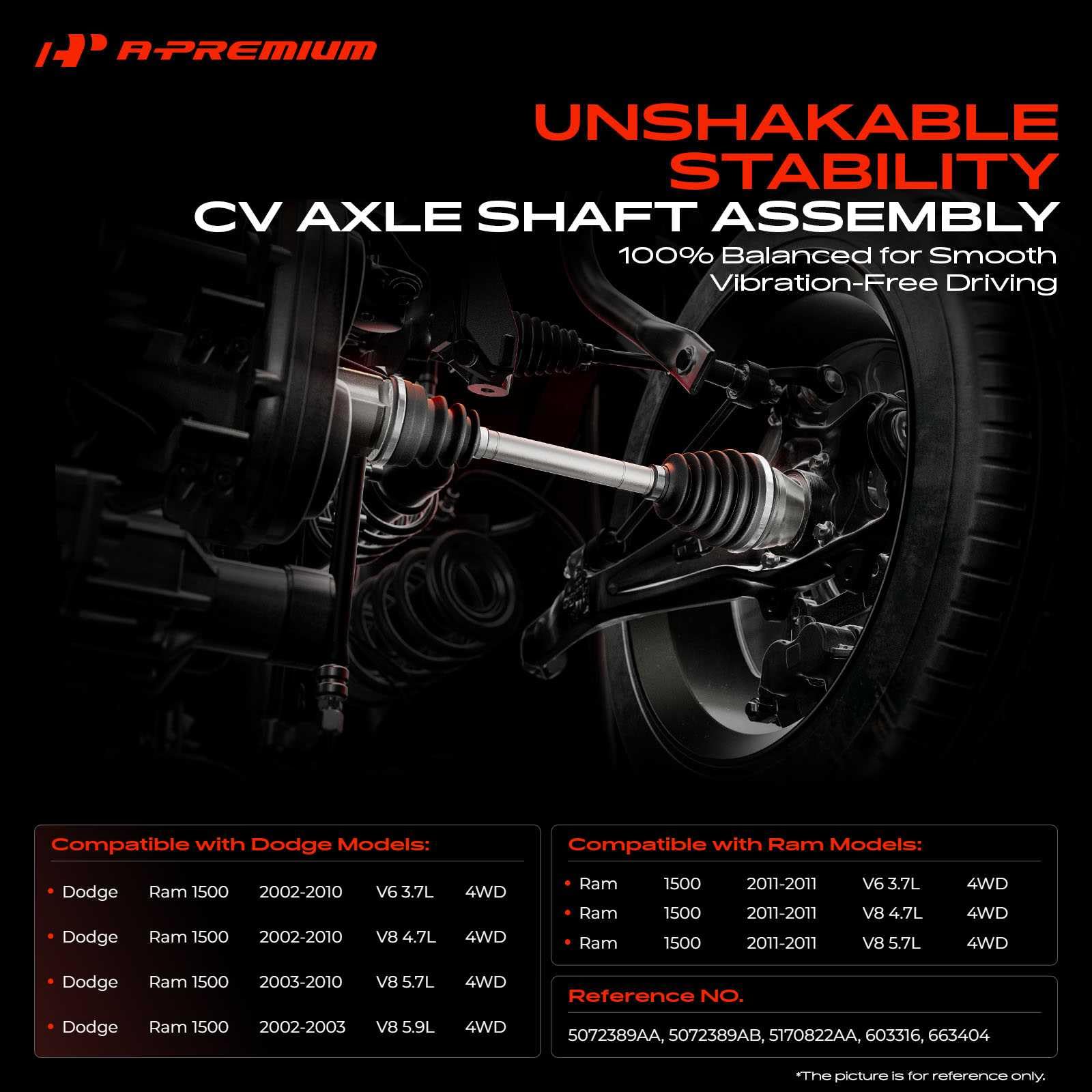 A-Premium close-up of axle spline end proving precise engagement and durability
