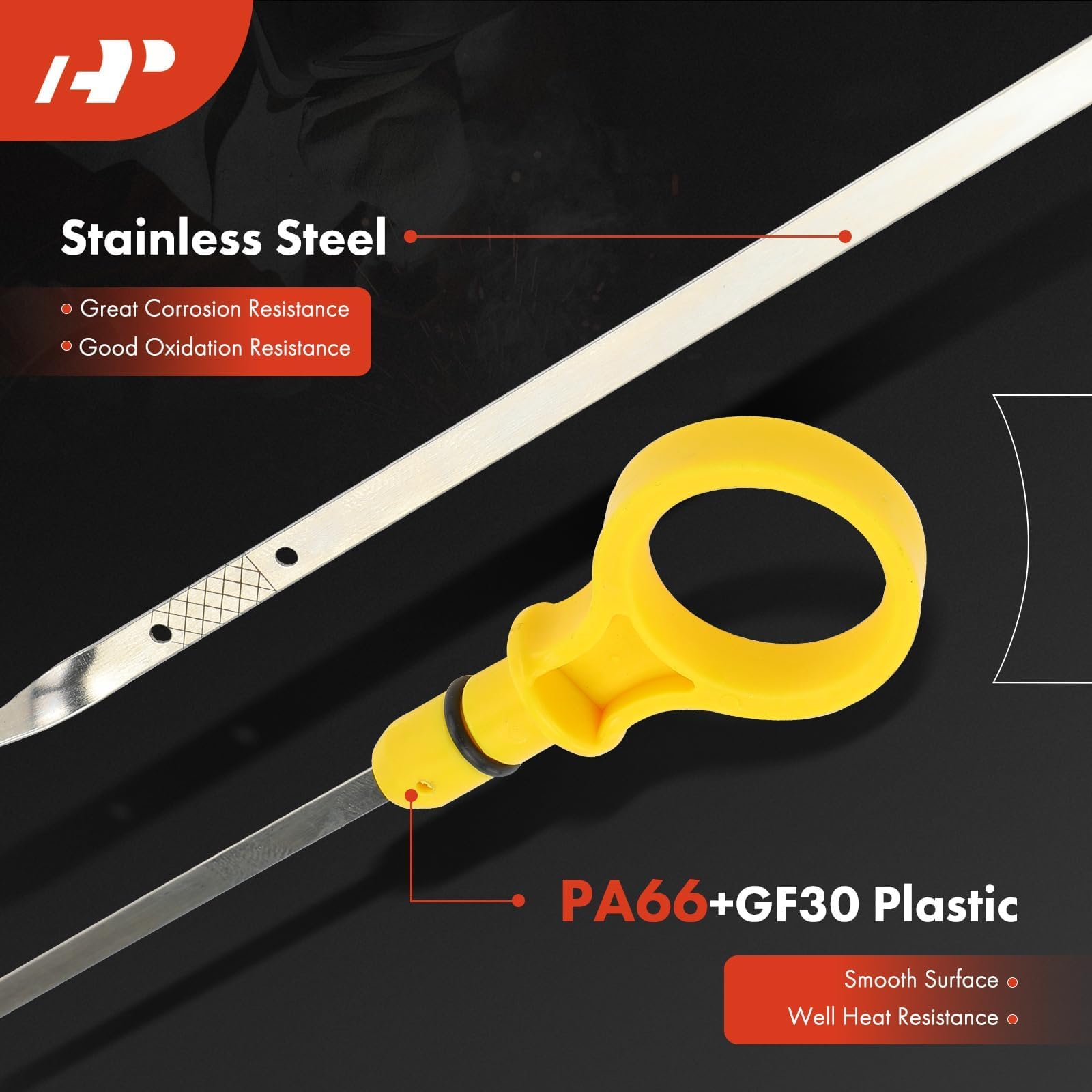 A-Premium stainless blade detail showing corrosion resistance and clear marks