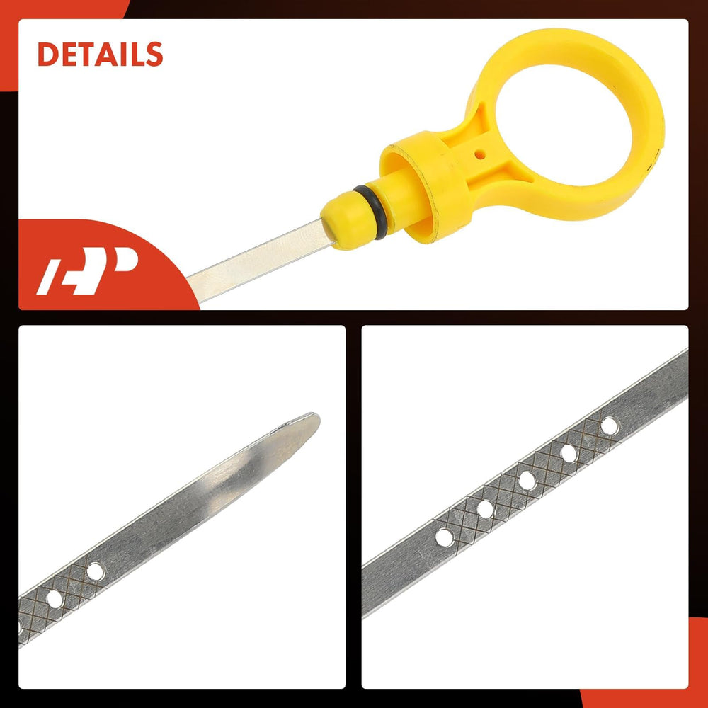 A-Premium dipstick next to OEM rod showing size and fit comparison benefit