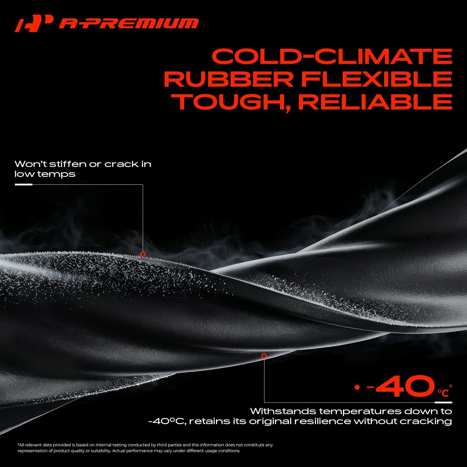 A-Premium installed under hood showing proper compressor-to-condenser routing