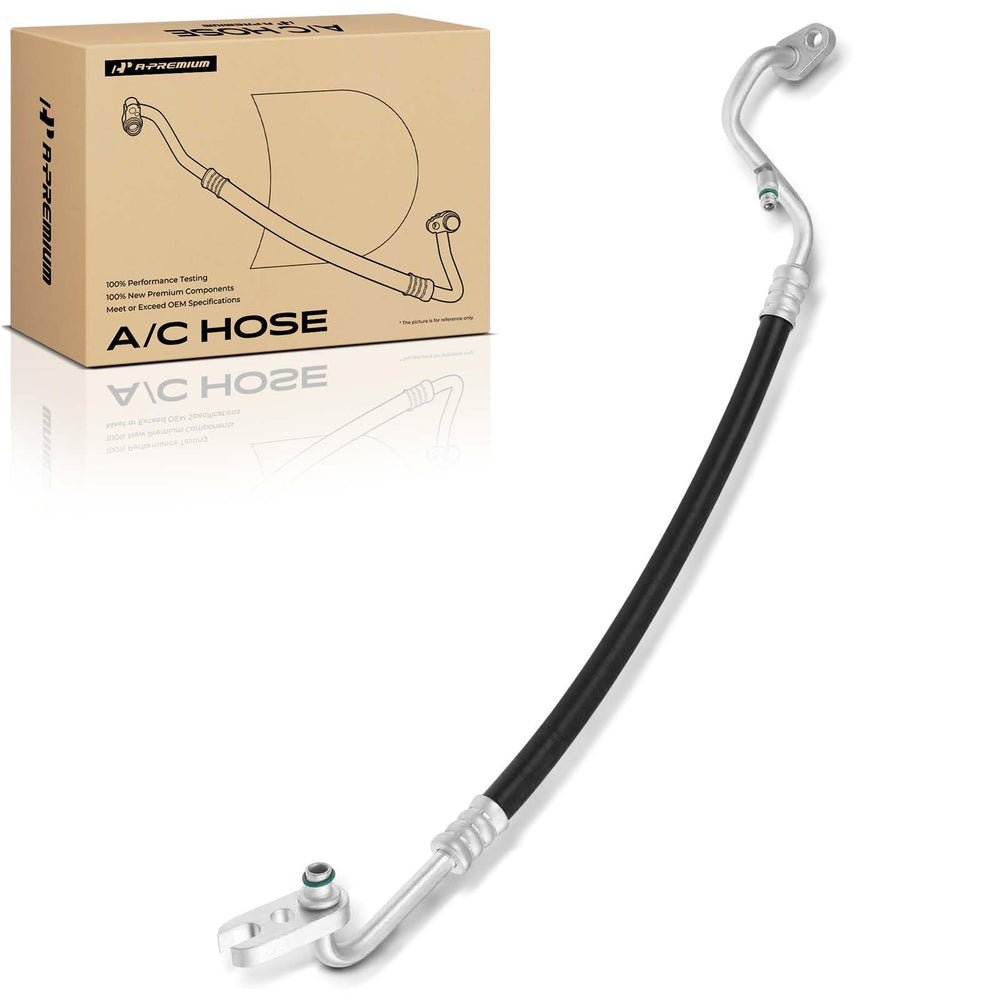 A-Premium hose on workbench with tools illustrating easy installation benefits