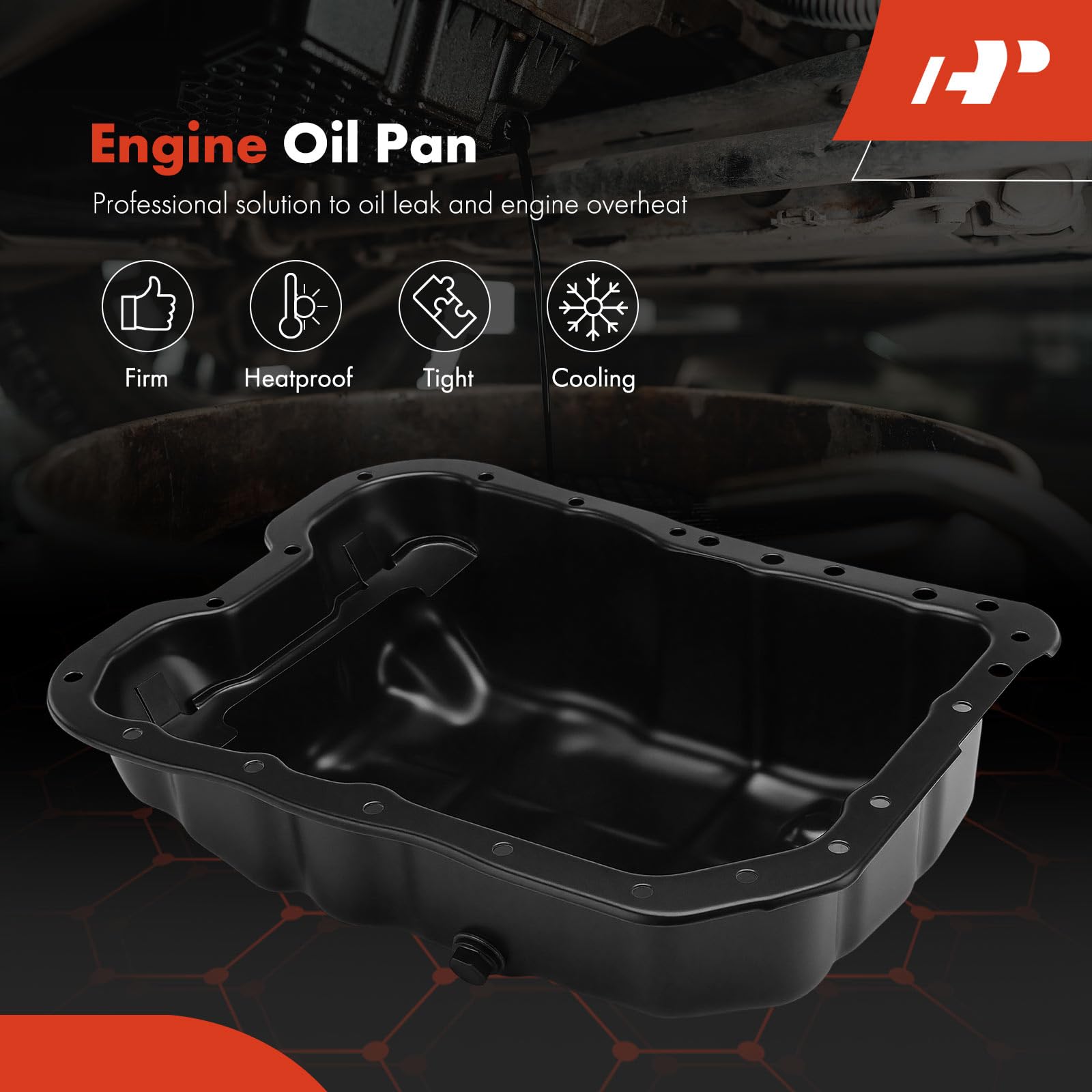 A-Premium drain plug and gasket detail demonstrating leak-preventing seal