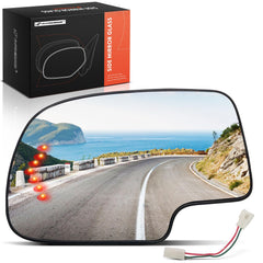 A-Premium driver side front view showing clean replacement mirror and improved visibility