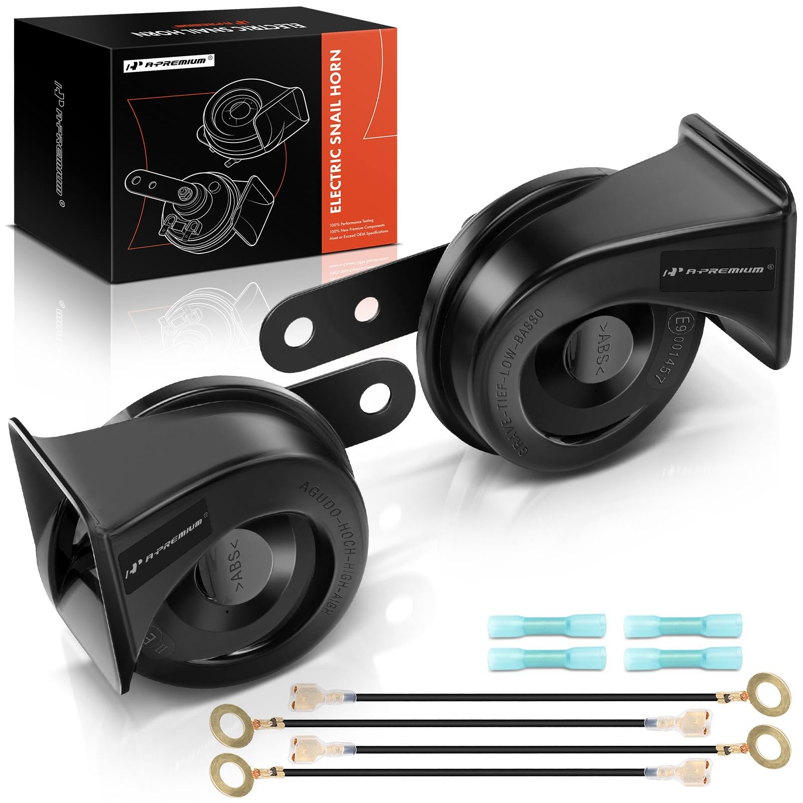 A-Premium horn front view showing compact design and clear sound projection benefit