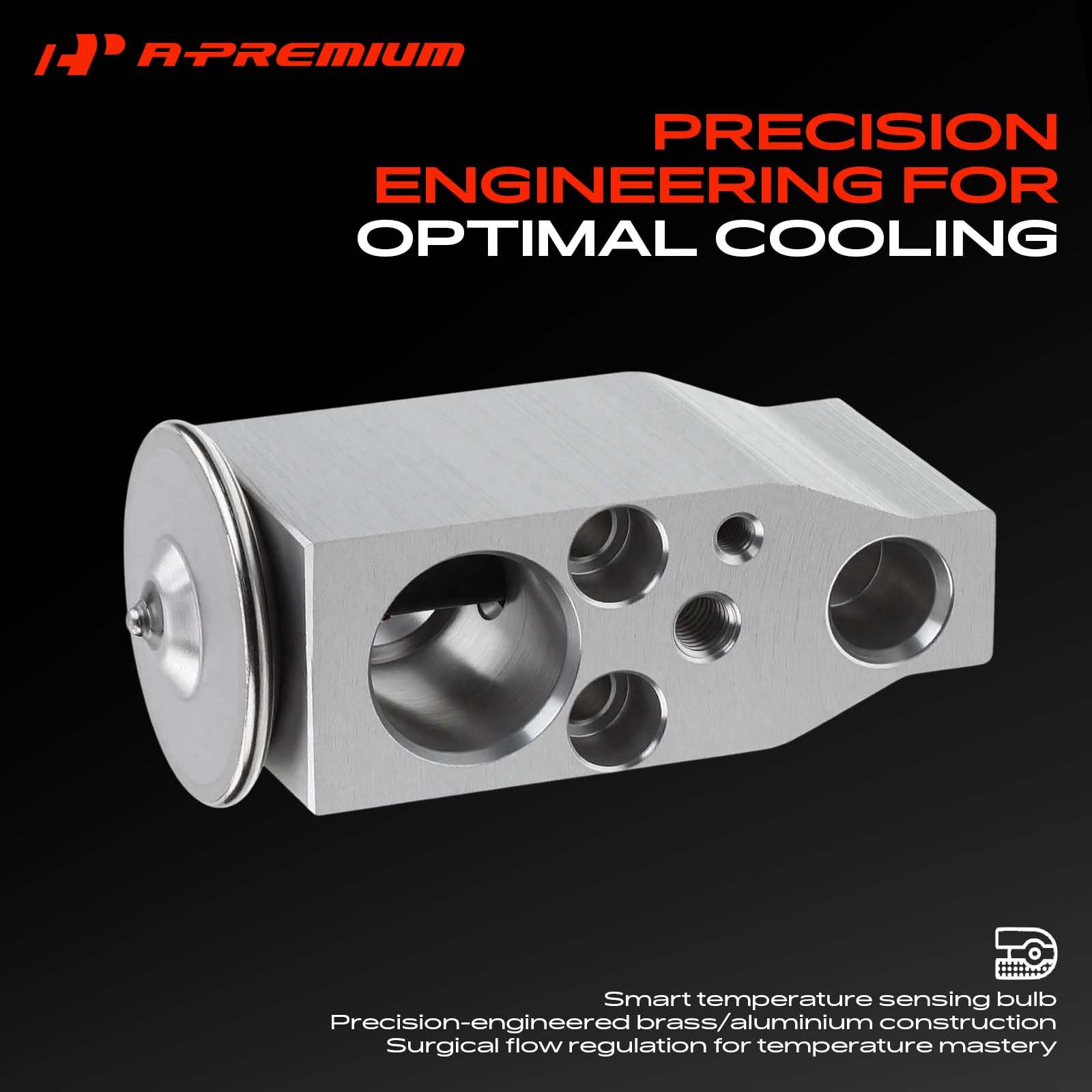 A-Premium expansion valve aluminum surface texture resisting corrosion for long life