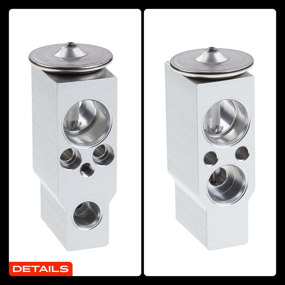 A-Premium expansion valve angle showing mounting points for simple installation