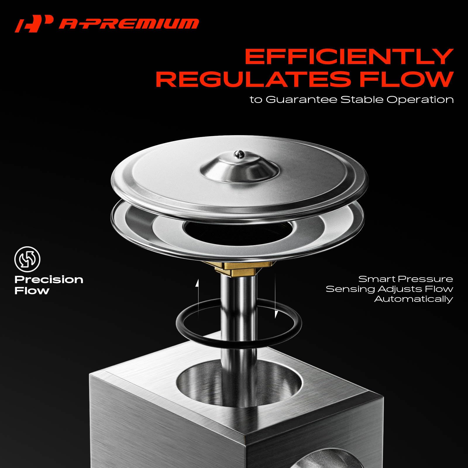 A-Premium expansion valve connector and port ends ready for proper refrigerant flow