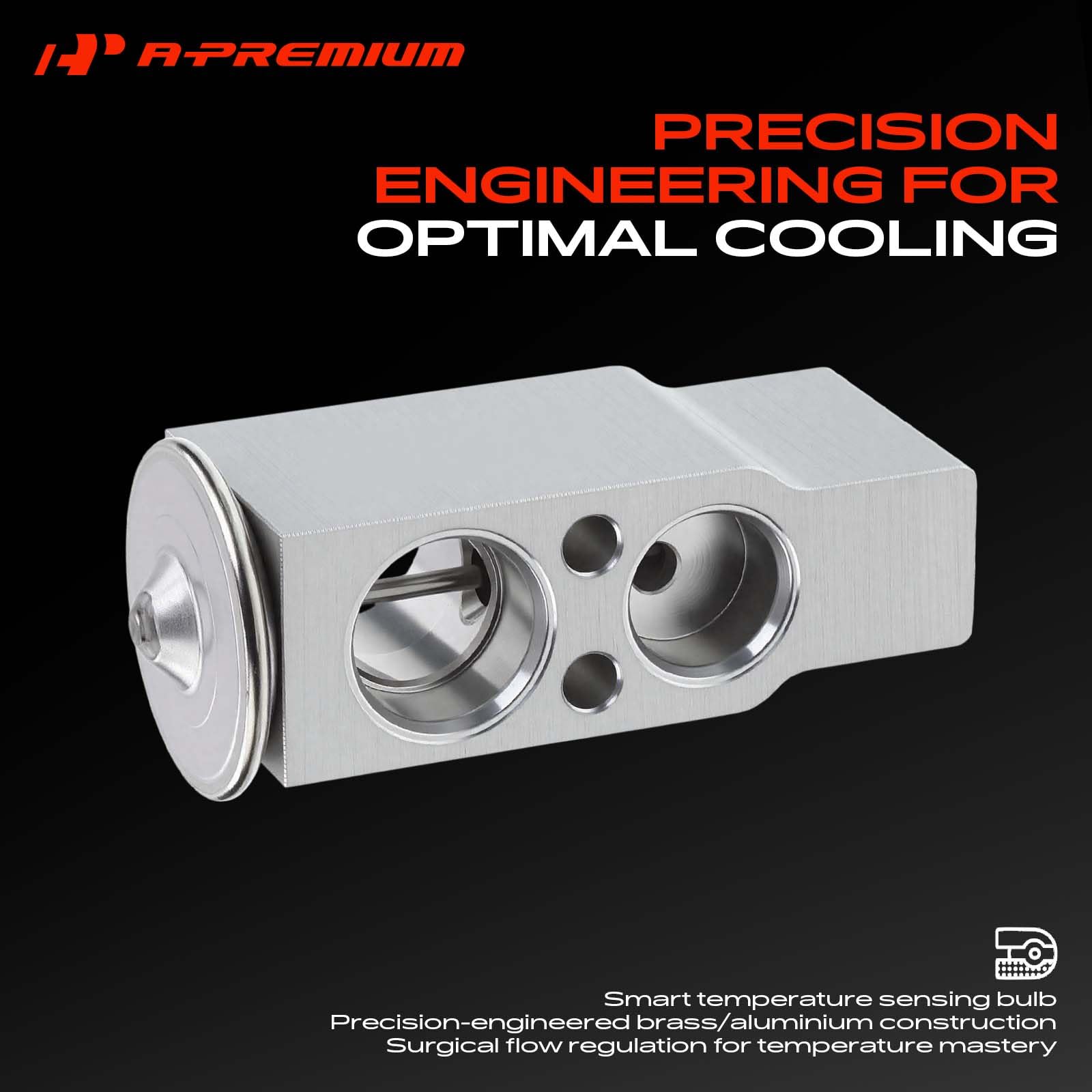 A-Premium expansion valve kit with seals and hardware to ensure leak-free installation