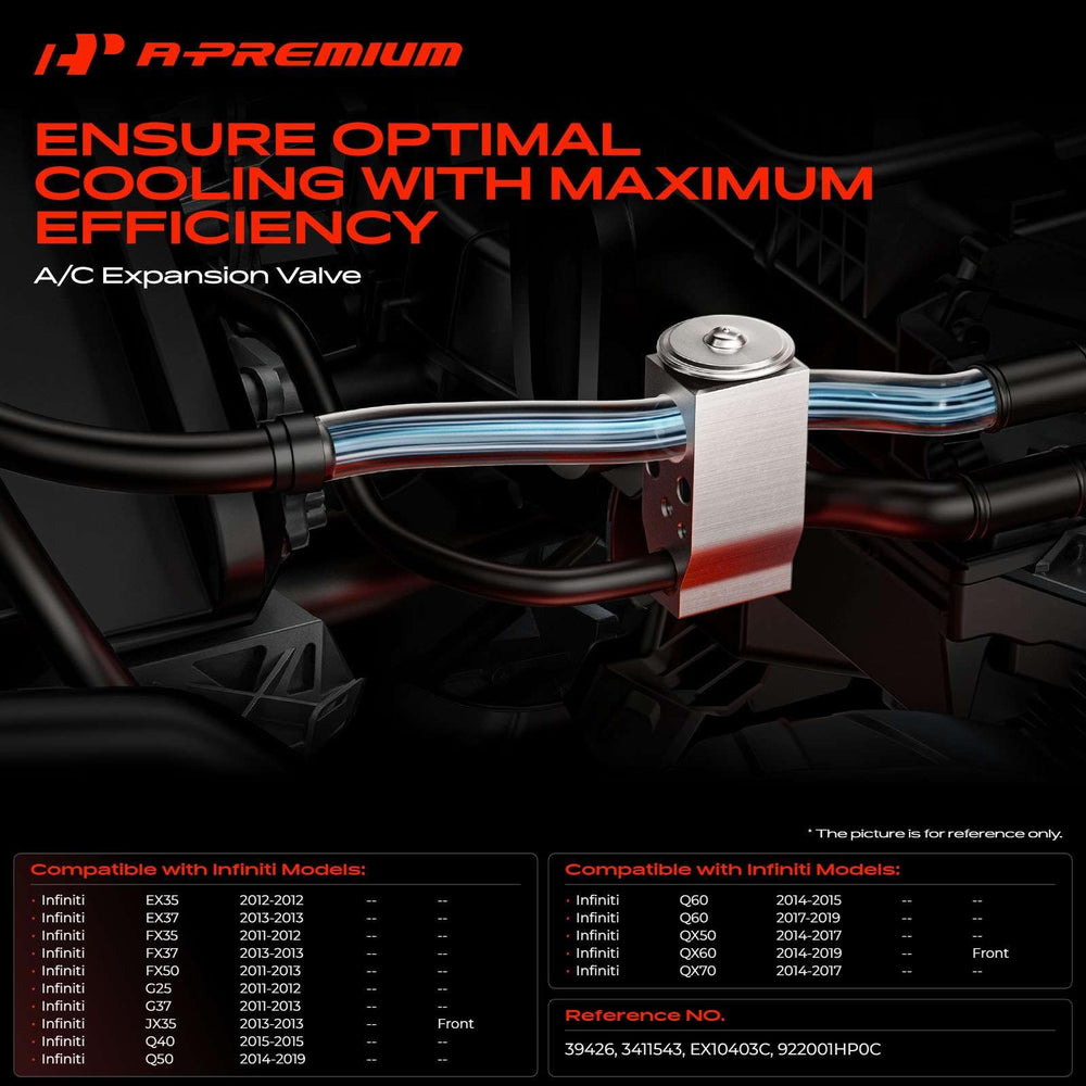 A-Premium expansion valve close-up of two mounting holes for secure OEM-style installation
