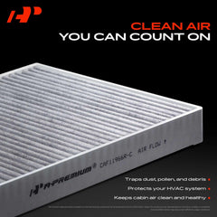 A-Premium side profile displaying filter thickness and OEM-matching dimensions