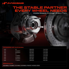 A-Premium flange with 4-hole pattern matching OEM rotor bolt pattern benefit