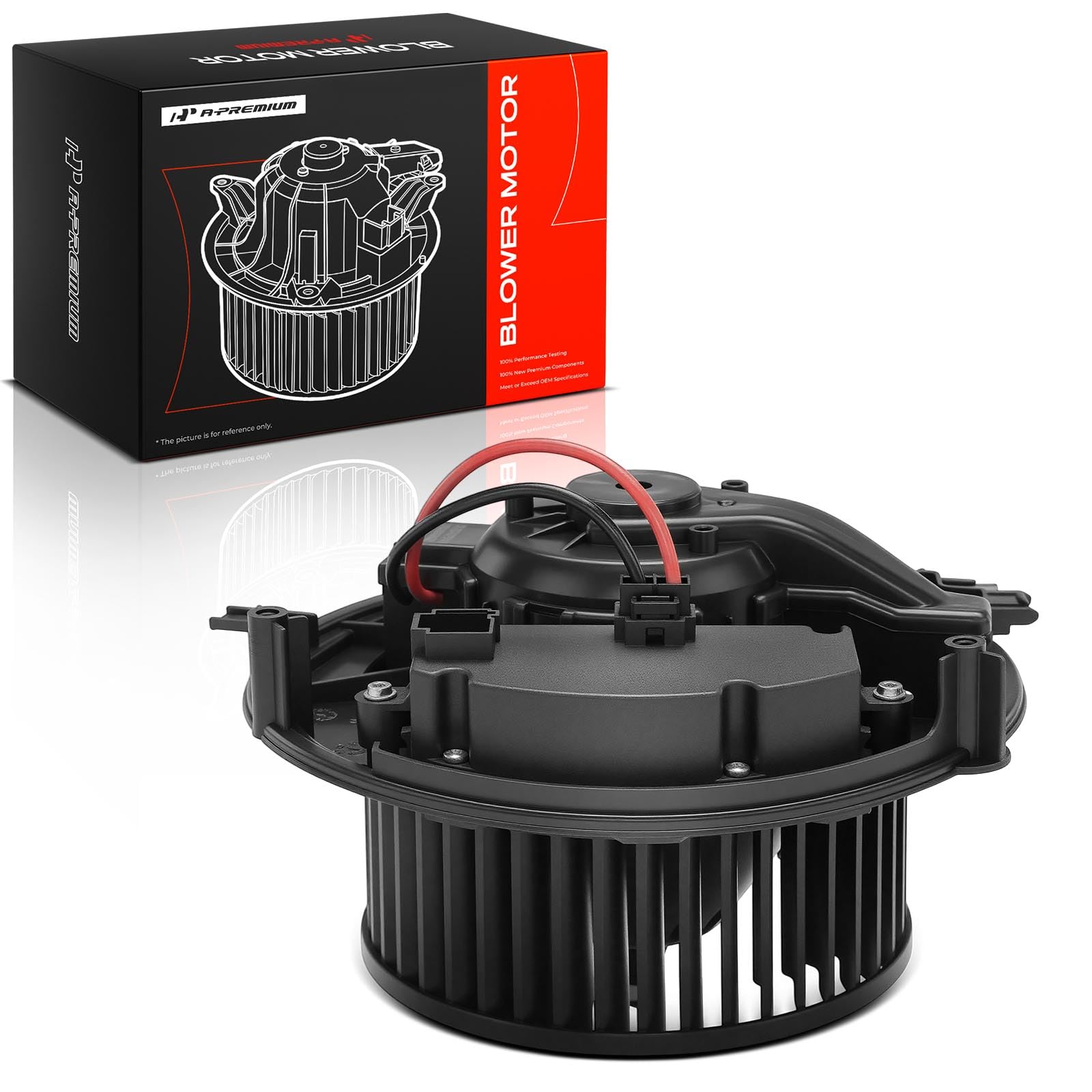 A-Premium front blower assembly showing full unit and benefit of direct fit