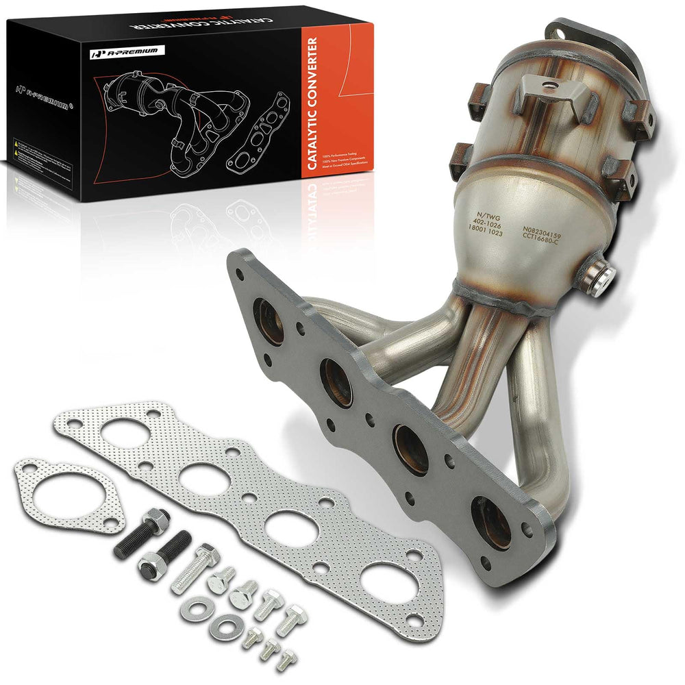 A-Premium front converter front view showing fitment and reliable replacement