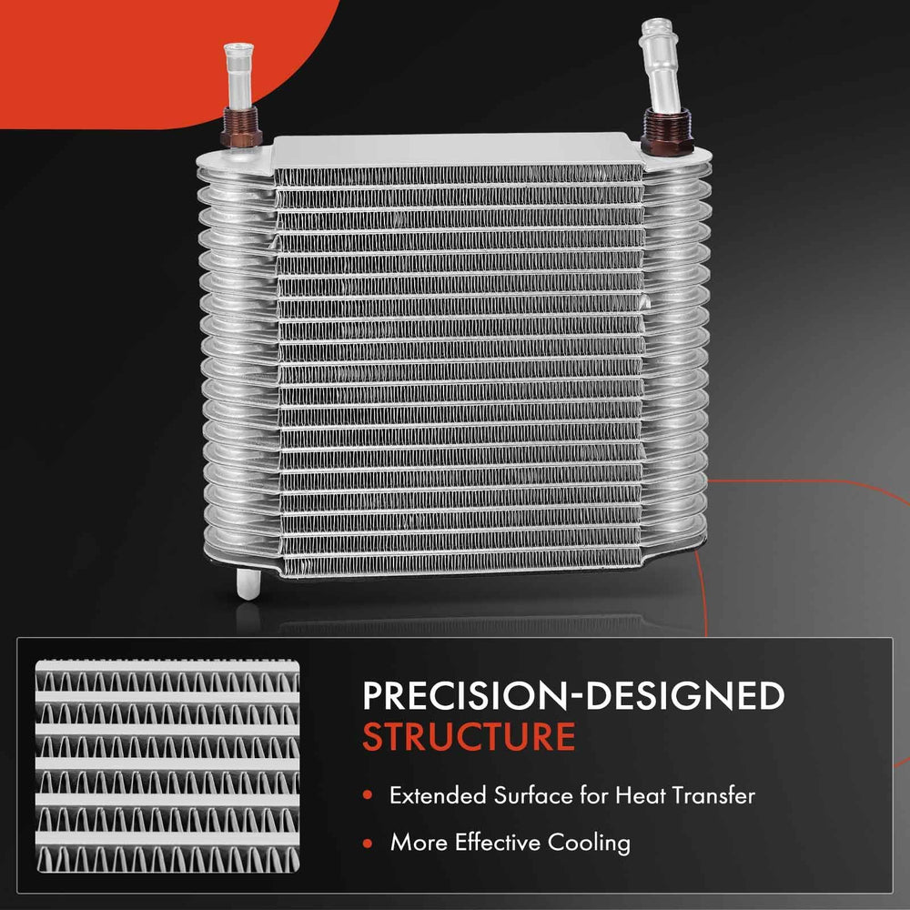 A-Premium evaporator beside ruler showing size and fitment clarity benefit