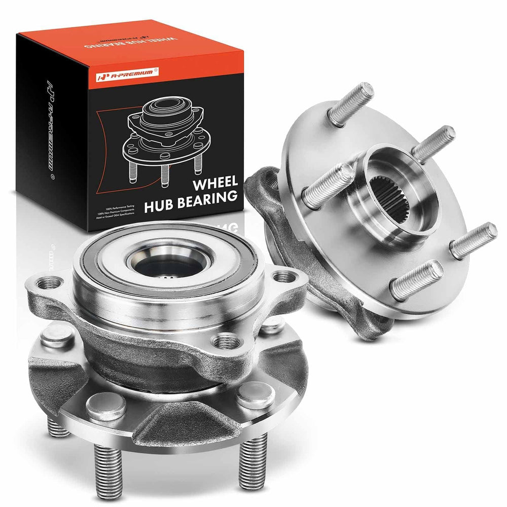 A-Premium front hub assembly pair front view showing fitment and reliable replacement