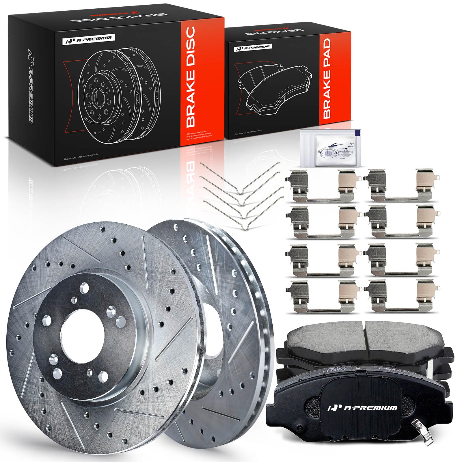 A-Premium front kit packaging showing contents and benefits