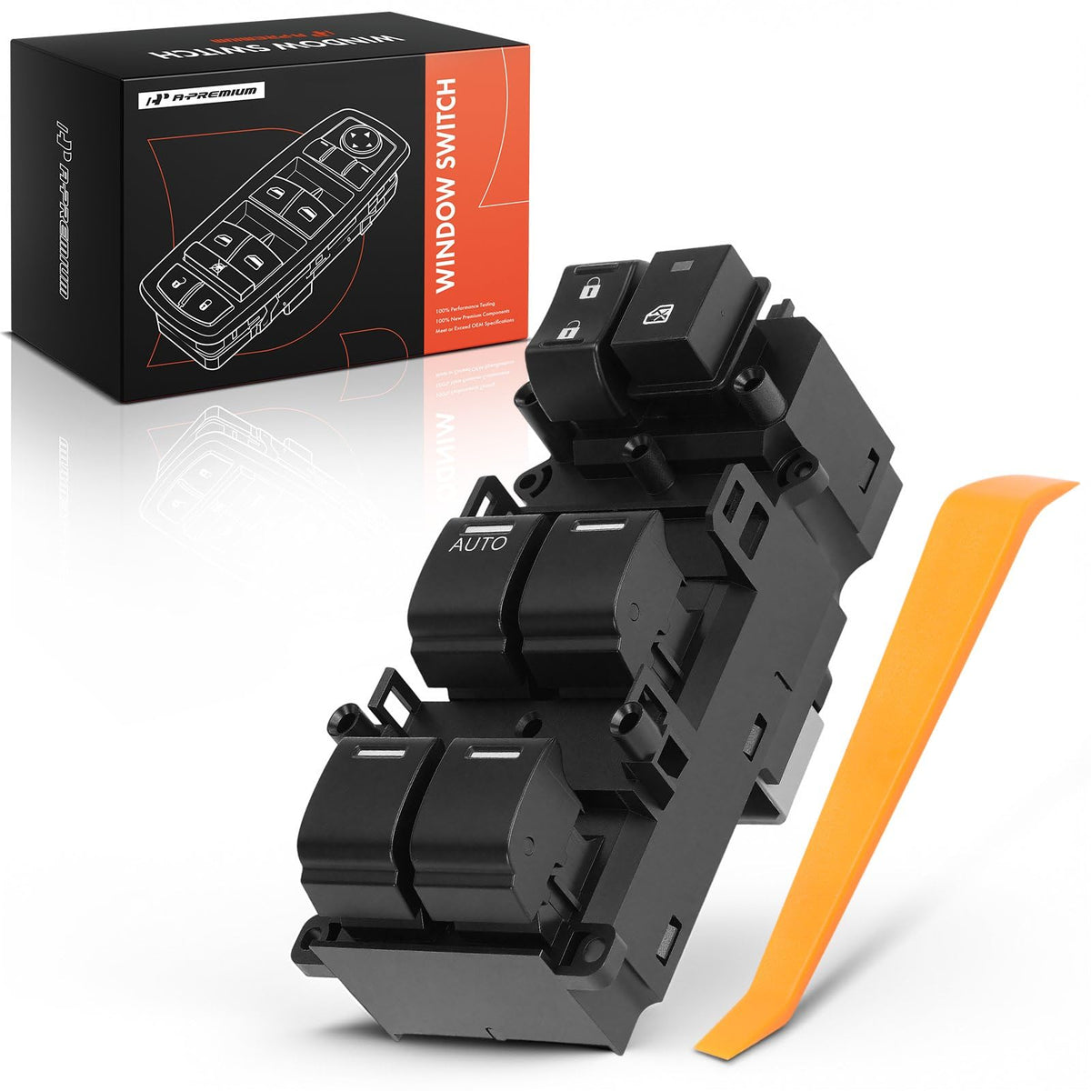 A-Premium front view showing switch face and easy replacement benefit