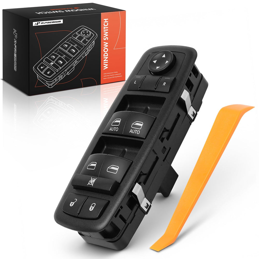 A-Premium front view of switch showing buttons and fit benefit