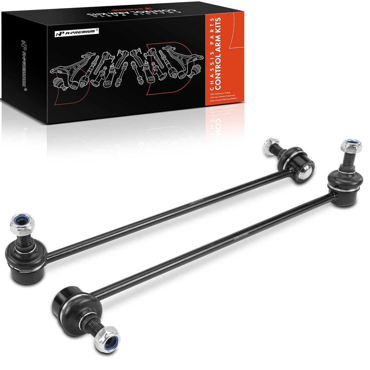 A-Premium front link front view showing fitment and improved stability